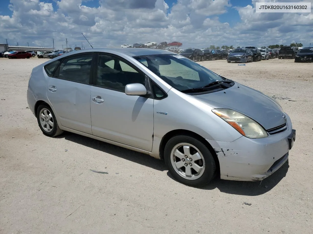 2006 Toyota Prius VIN: JTDKB20U163160302 Lot: 68191124