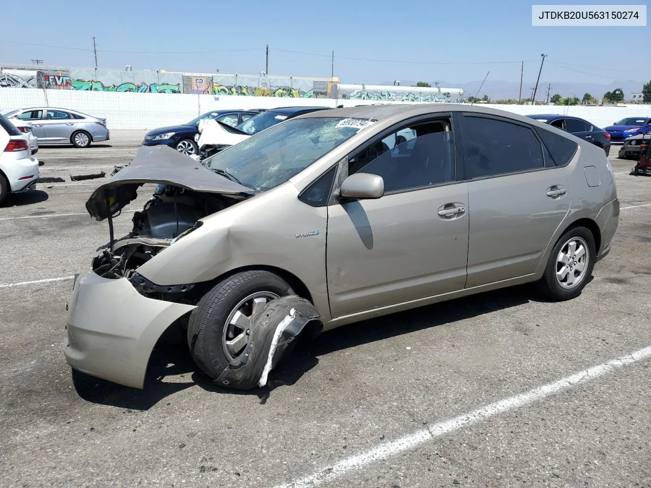 2006 Toyota Prius VIN: JTDKB20U563150274 Lot: 68930794