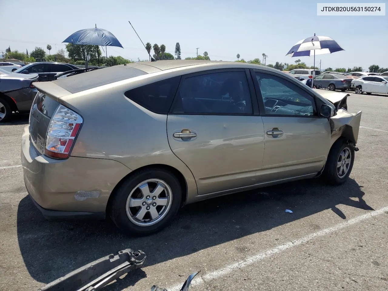 2006 Toyota Prius VIN: JTDKB20U563150274 Lot: 68930794