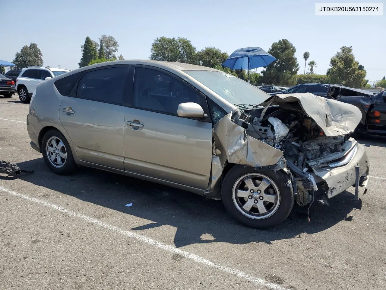 2006 Toyota Prius VIN: JTDKB20U563150274 Lot: 68930794