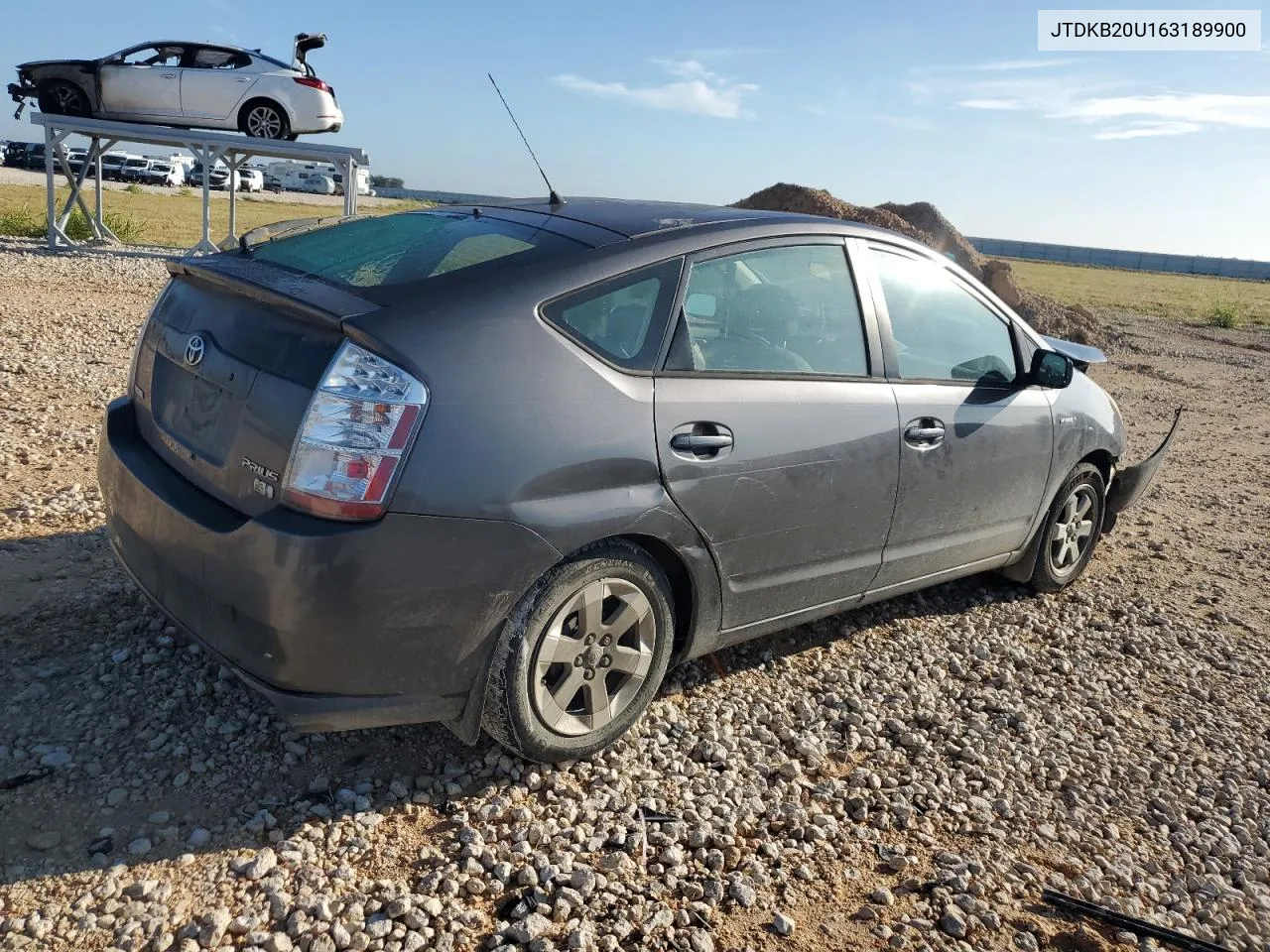 2006 Toyota Prius VIN: JTDKB20U163189900 Lot: 69063344