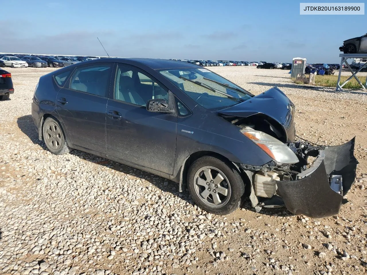 2006 Toyota Prius VIN: JTDKB20U163189900 Lot: 69063344