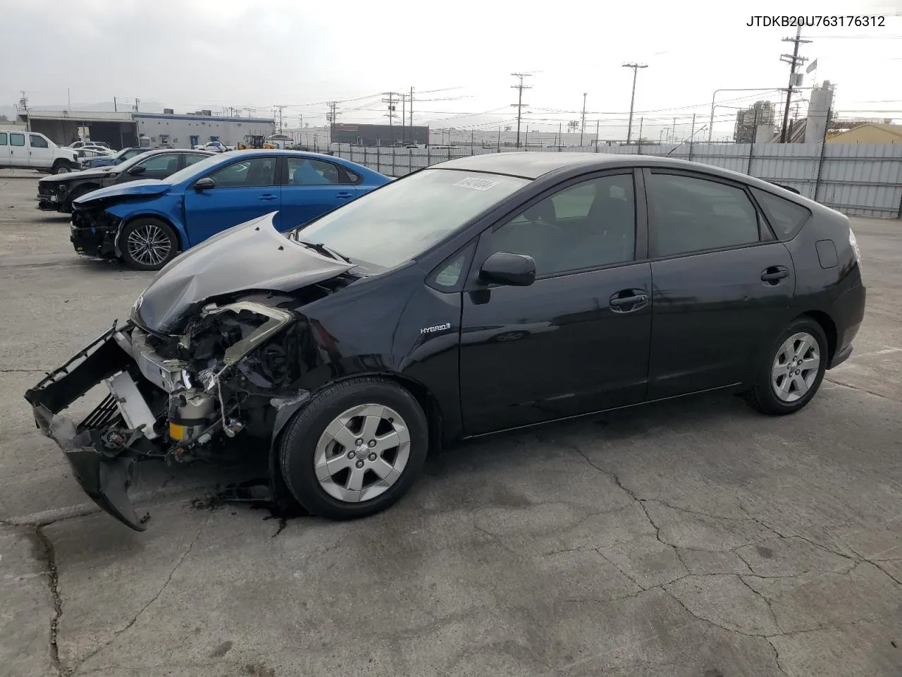 2006 Toyota Prius VIN: JTDKB20U763176312 Lot: 69424084