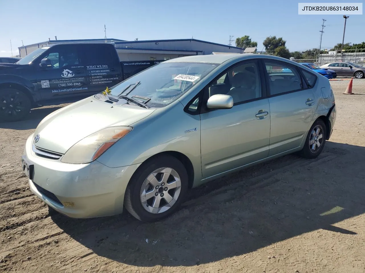 JTDKB20U863148034 2006 Toyota Prius