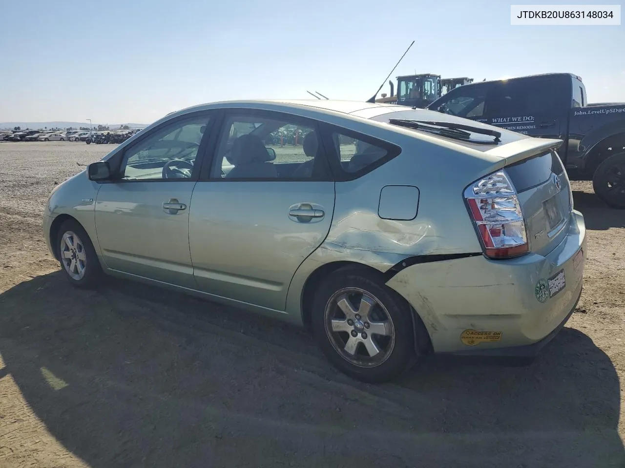 2006 Toyota Prius VIN: JTDKB20U863148034 Lot: 69438544