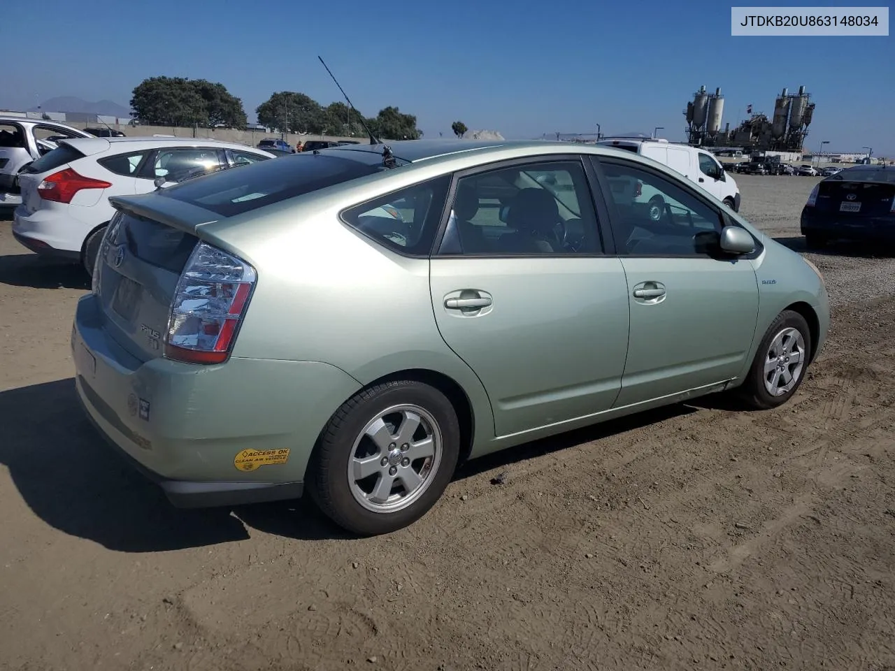 JTDKB20U863148034 2006 Toyota Prius