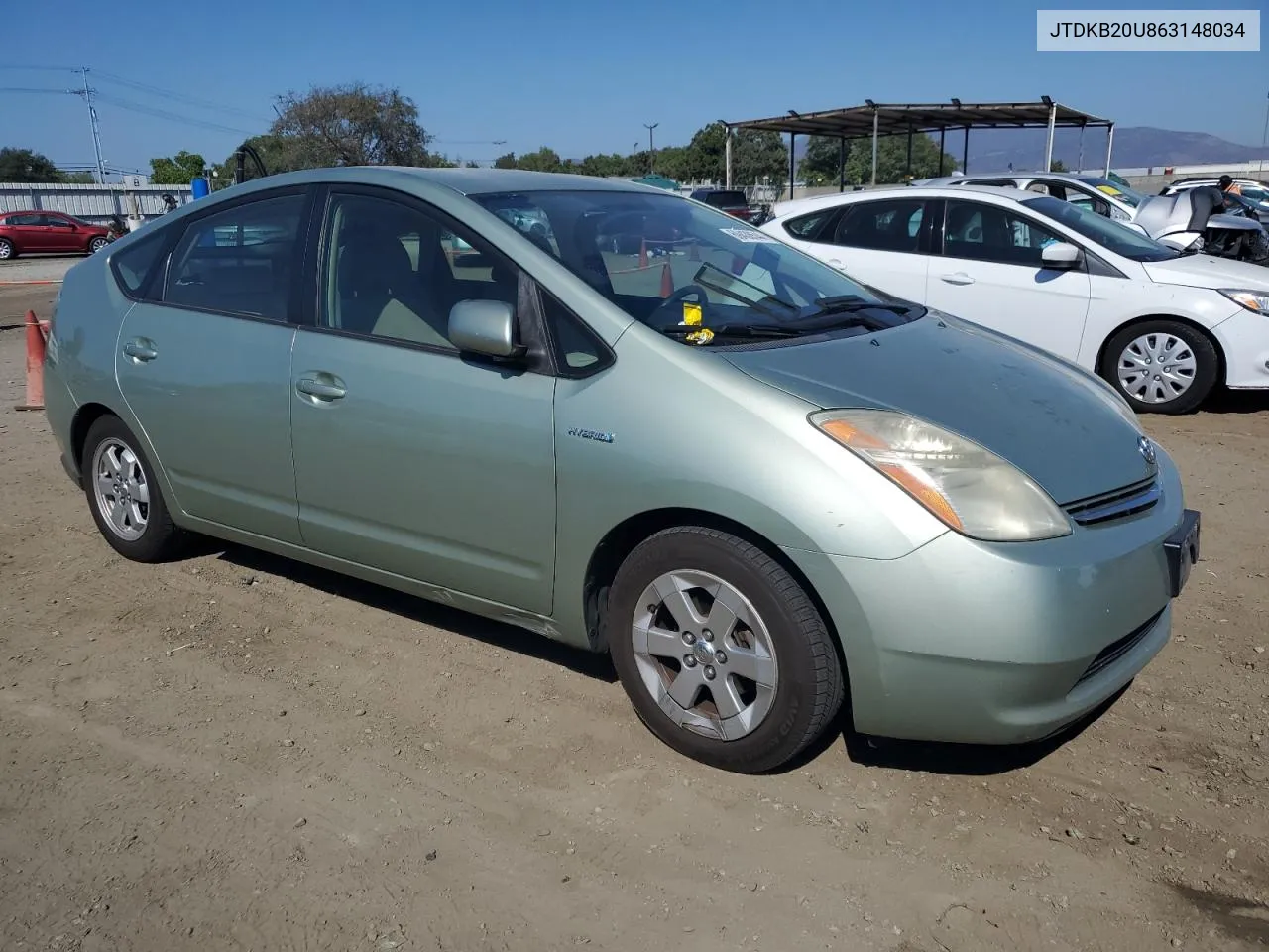 2006 Toyota Prius VIN: JTDKB20U863148034 Lot: 69438544