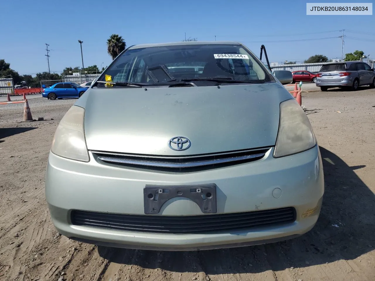 2006 Toyota Prius VIN: JTDKB20U863148034 Lot: 69438544