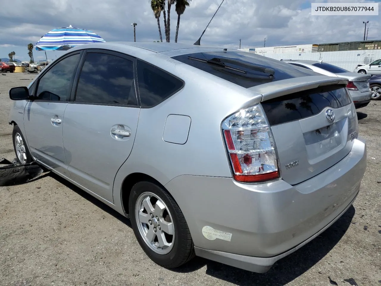 2006 Toyota Prius VIN: JTDKB20U867077944 Lot: 69454614