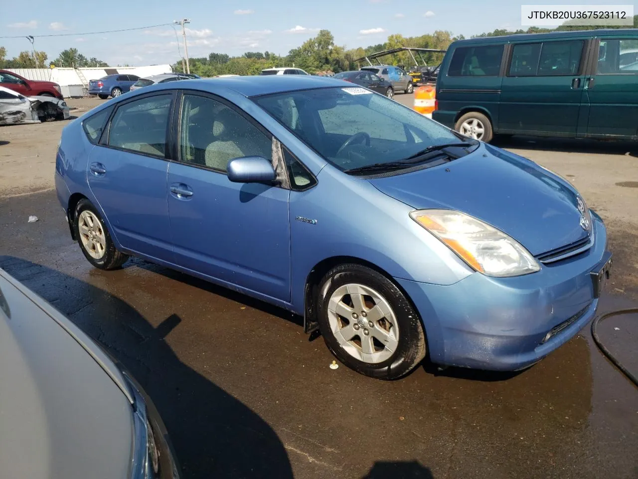 2006 Toyota Prius VIN: JTDKB20U367523112 Lot: 70089534