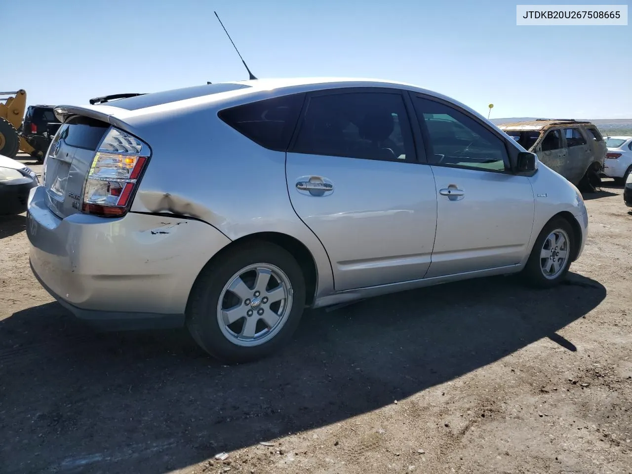 2006 Toyota Prius VIN: JTDKB20U267508665 Lot: 70094644