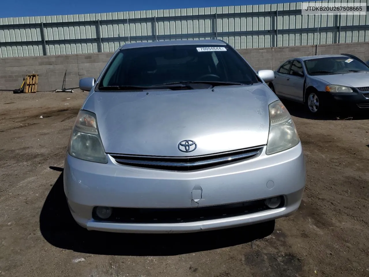 2006 Toyota Prius VIN: JTDKB20U267508665 Lot: 70094644