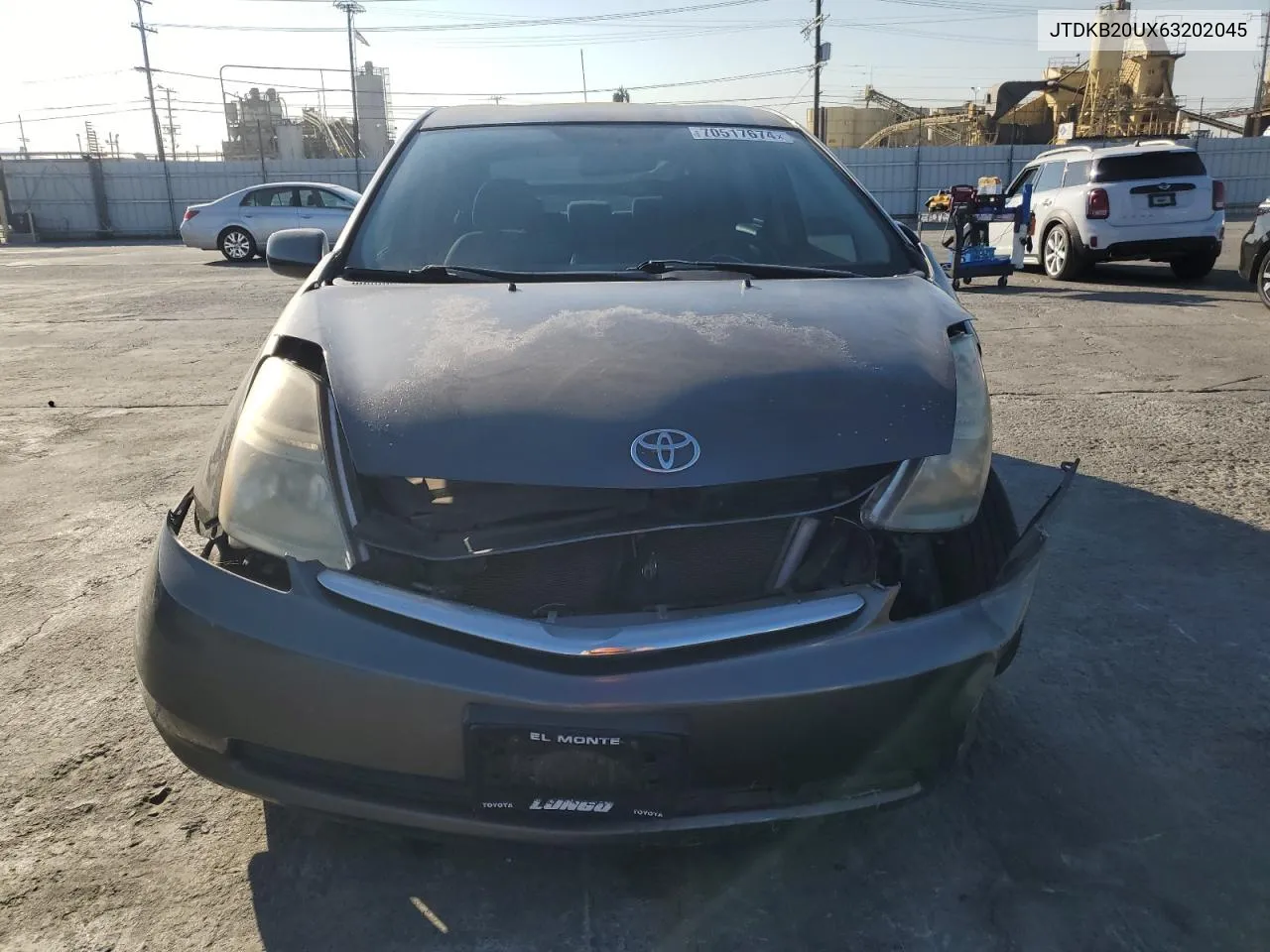 2006 Toyota Prius VIN: JTDKB20UX63202045 Lot: 70517674