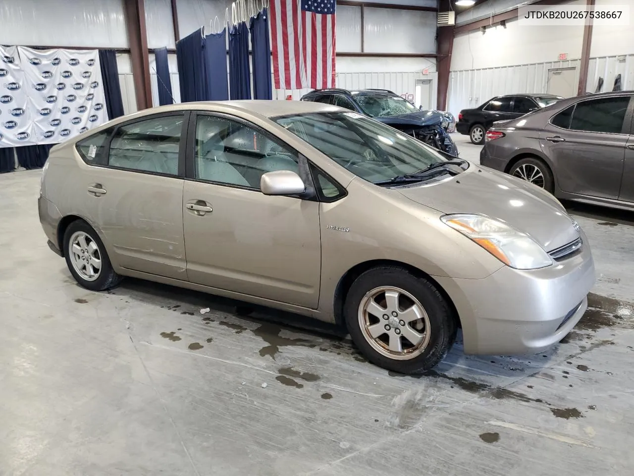 2006 Toyota Prius VIN: JTDKB20U267538667 Lot: 70746534