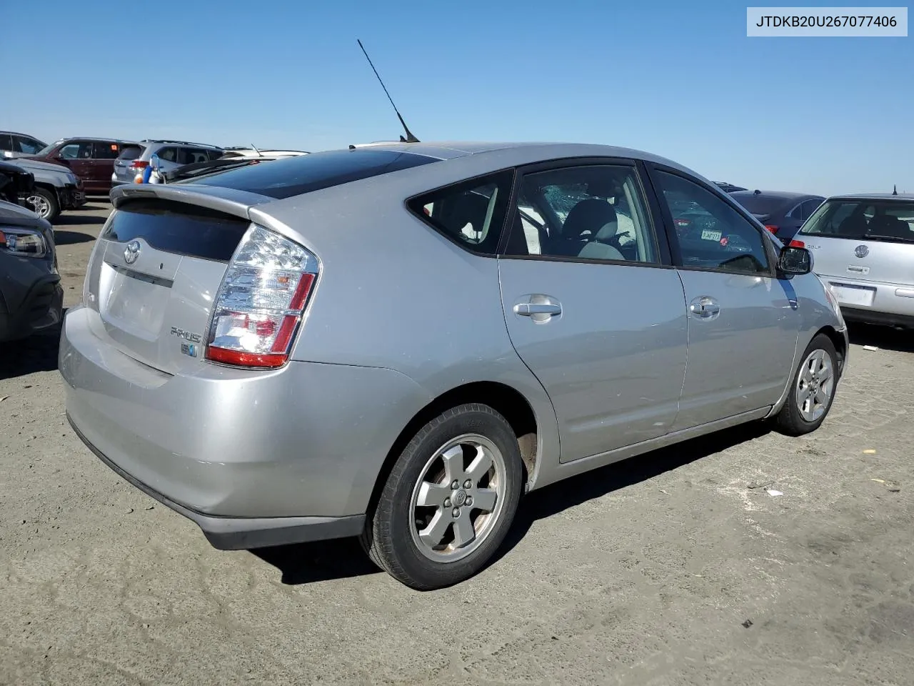 2006 Toyota Prius VIN: JTDKB20U267077406 Lot: 70785664