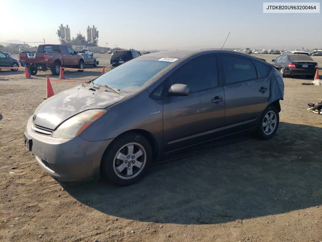 2006 Toyota Prius VIN: JTDKB20U963200464 Lot: 70848634