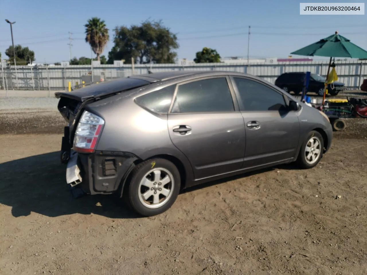 2006 Toyota Prius VIN: JTDKB20U963200464 Lot: 70848634