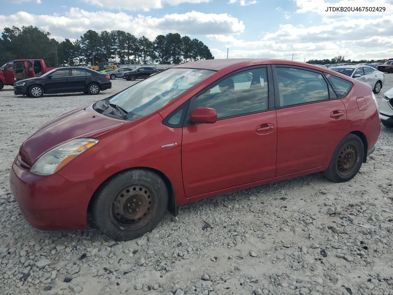 2006 Toyota Prius VIN: JTDKB20U467502429 Lot: 70877664