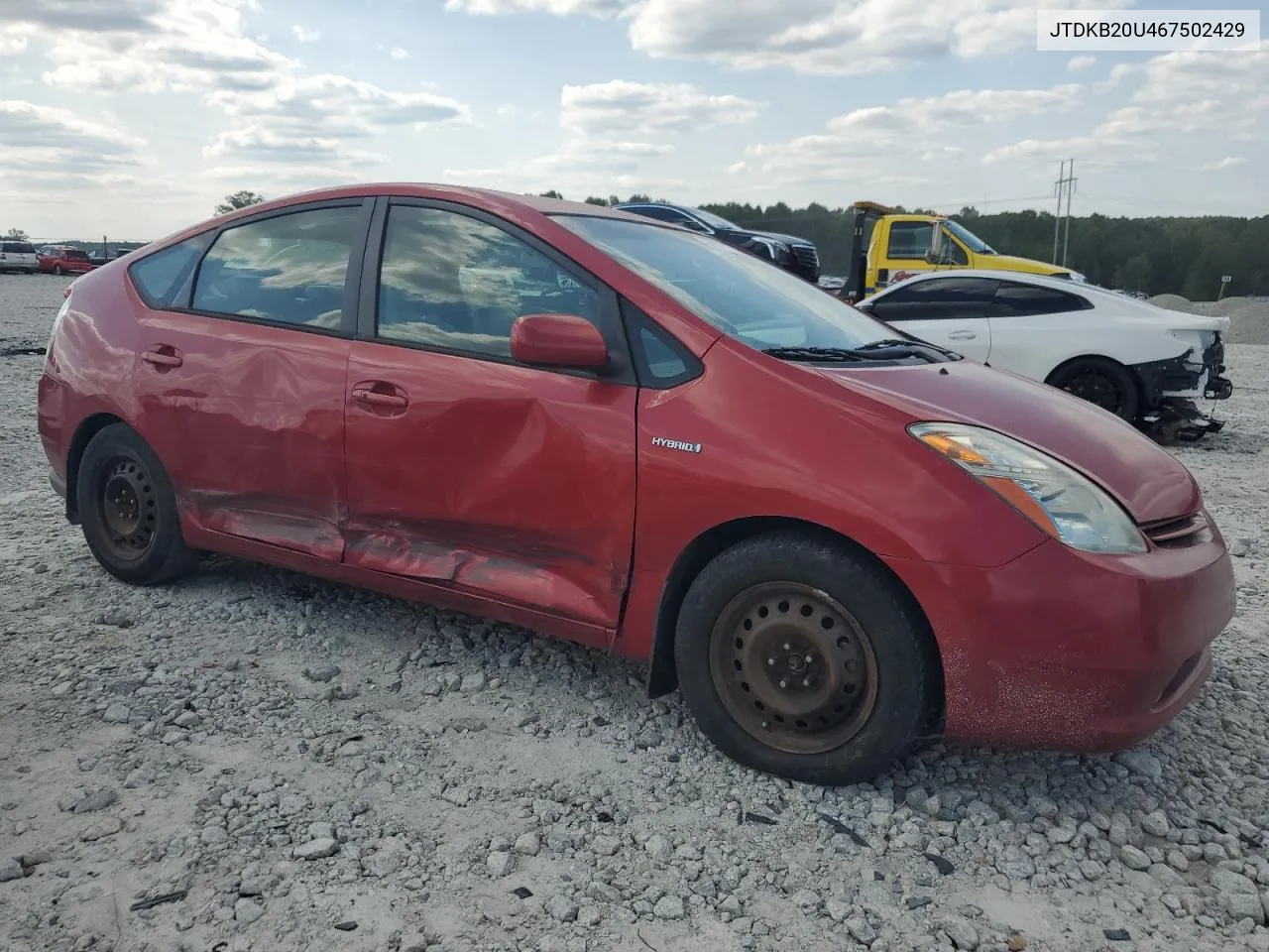 2006 Toyota Prius VIN: JTDKB20U467502429 Lot: 70877664