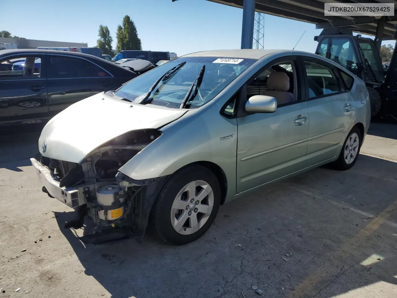 2006 Toyota Prius VIN: JTDKB20UX67529425 Lot: 71048714