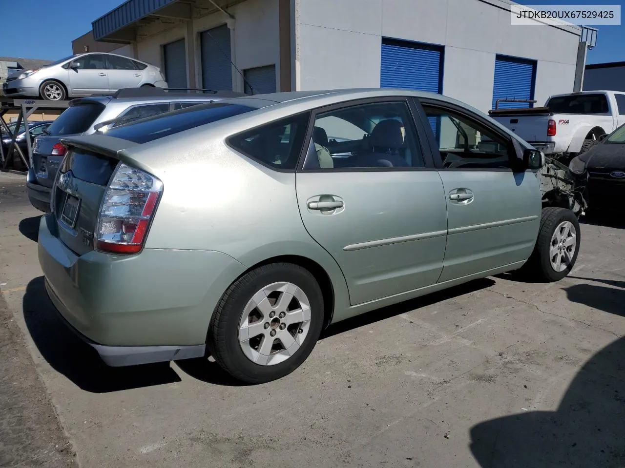 2006 Toyota Prius VIN: JTDKB20UX67529425 Lot: 71048714