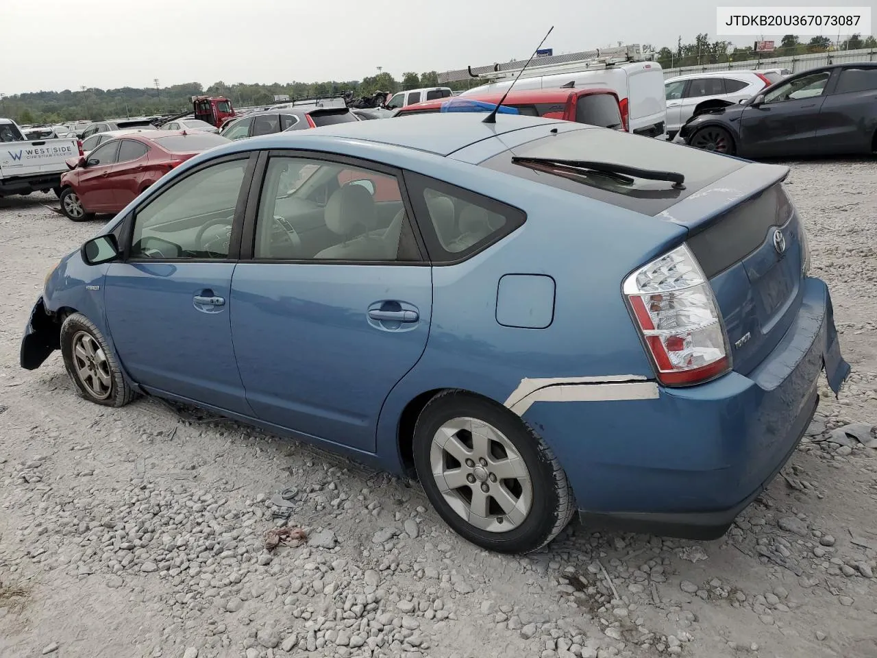 2006 Toyota Prius VIN: JTDKB20U367073087 Lot: 71121314