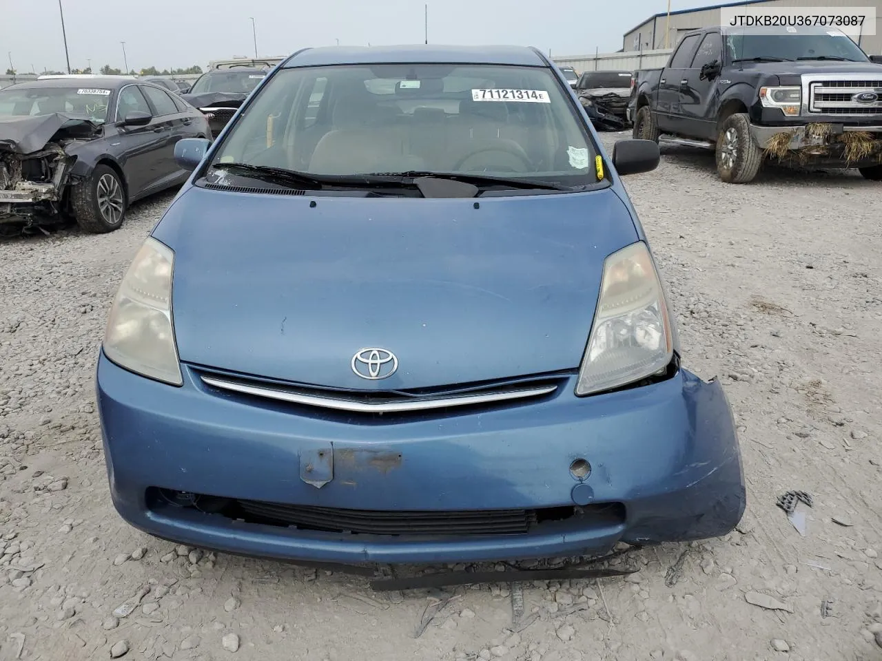 2006 Toyota Prius VIN: JTDKB20U367073087 Lot: 71121314