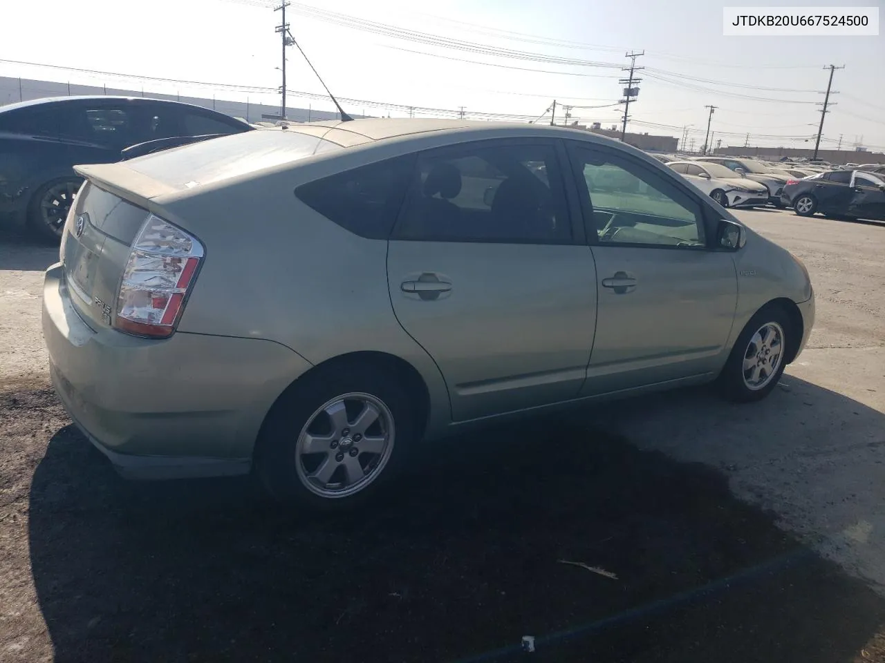 2006 Toyota Prius VIN: JTDKB20U667524500 Lot: 71486764