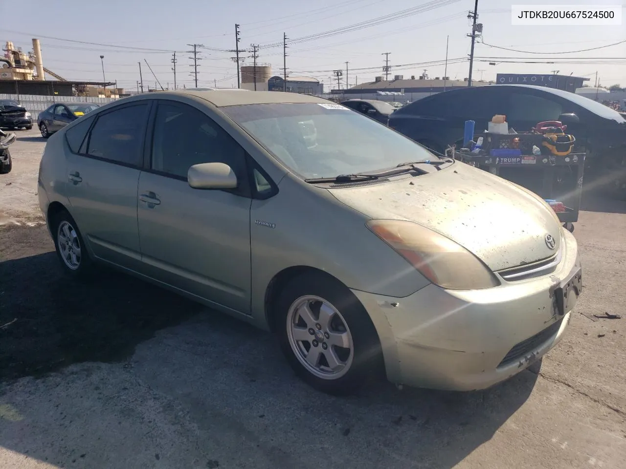 2006 Toyota Prius VIN: JTDKB20U667524500 Lot: 71486764