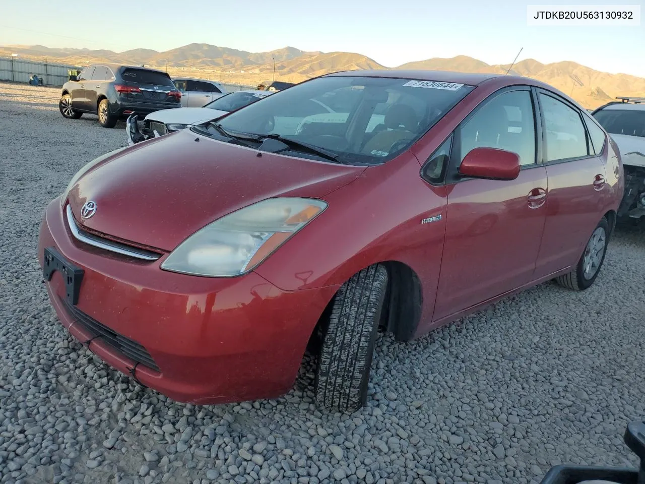 2006 Toyota Prius VIN: JTDKB20U563130932 Lot: 71530644