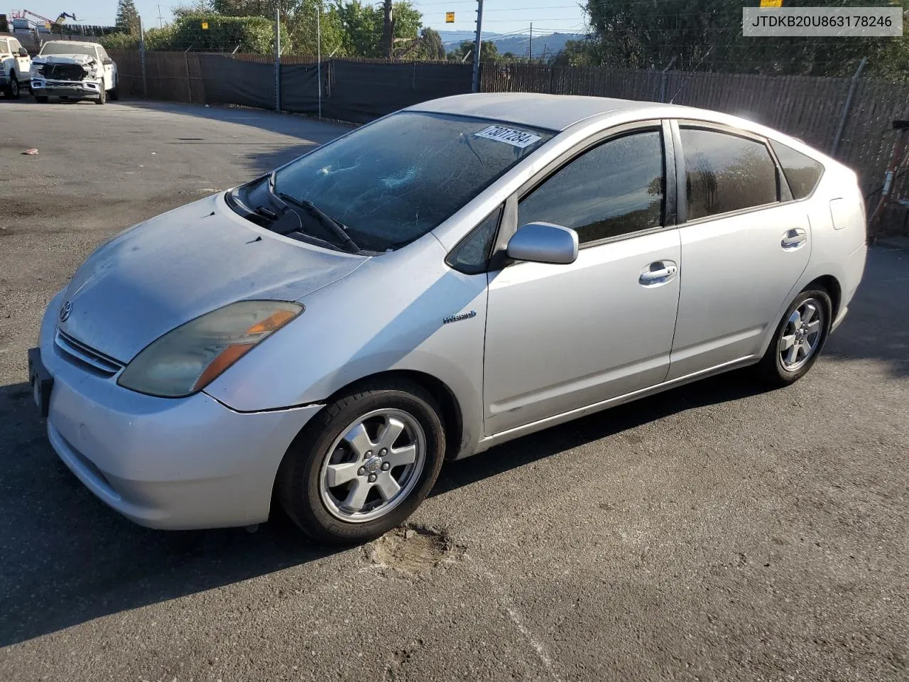 2006 Toyota Prius VIN: JTDKB20U863178246 Lot: 73017284