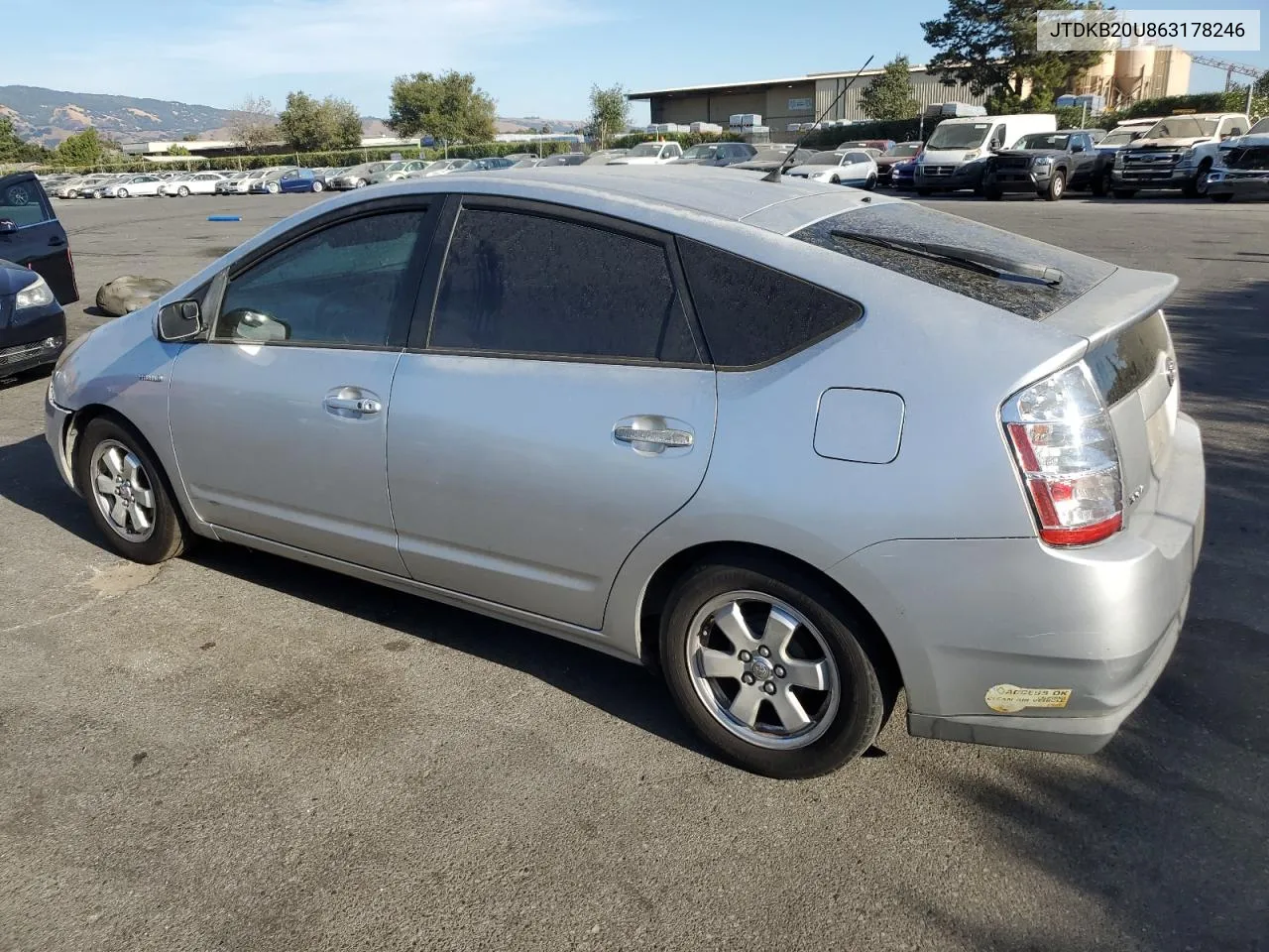 2006 Toyota Prius VIN: JTDKB20U863178246 Lot: 73017284