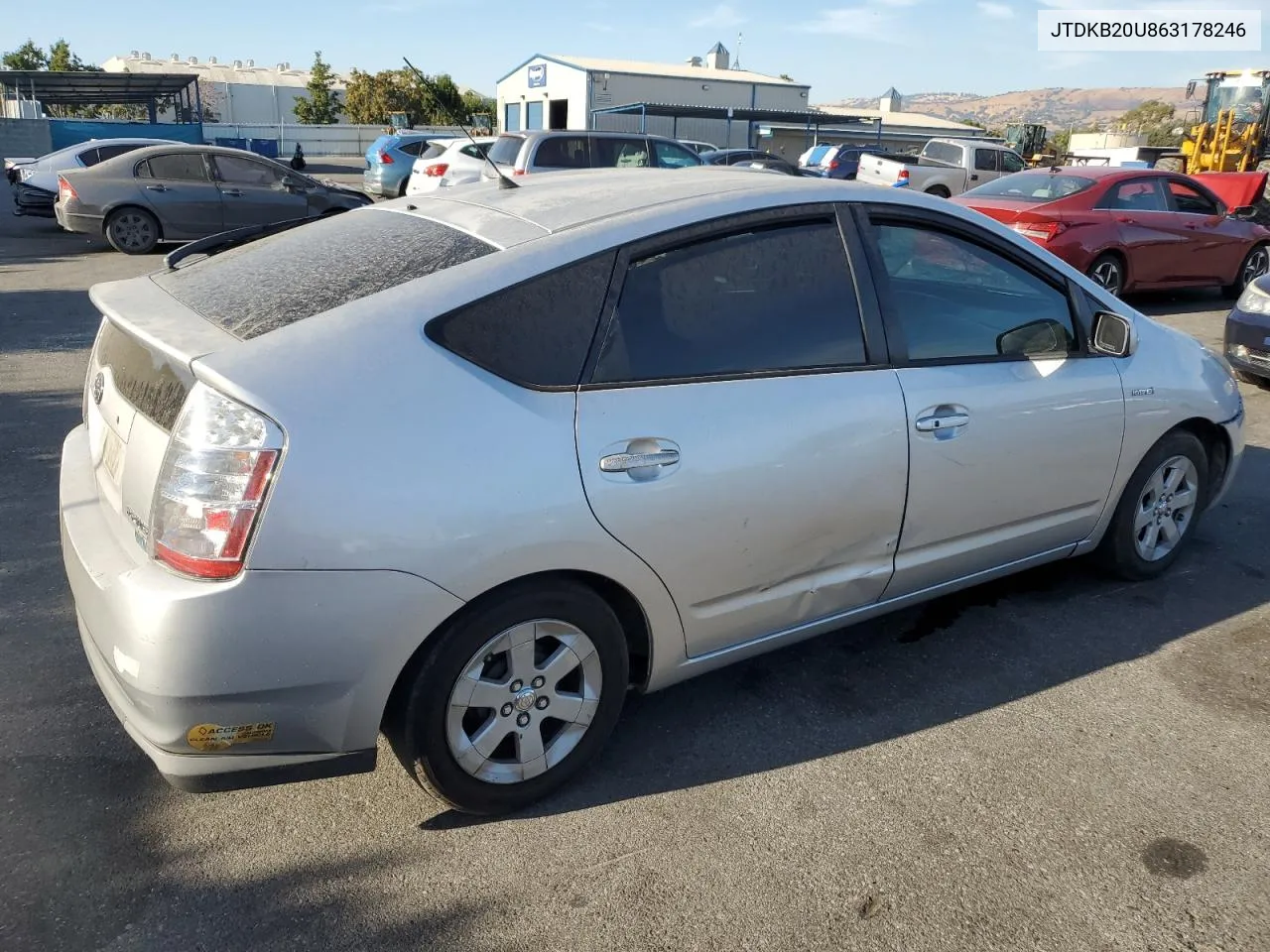 2006 Toyota Prius VIN: JTDKB20U863178246 Lot: 73017284