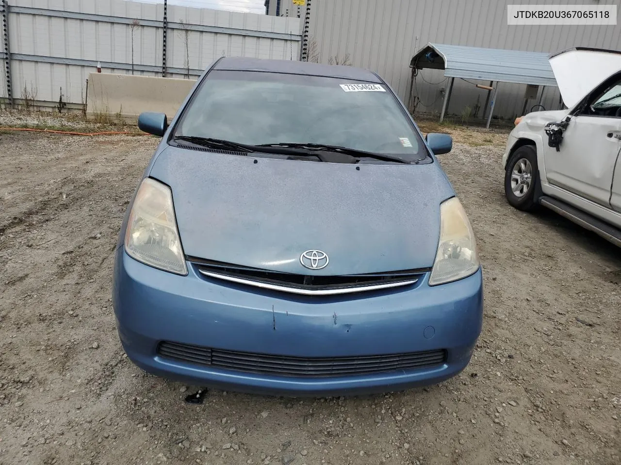 2006 Toyota Prius VIN: JTDKB20U367065118 Lot: 73154624