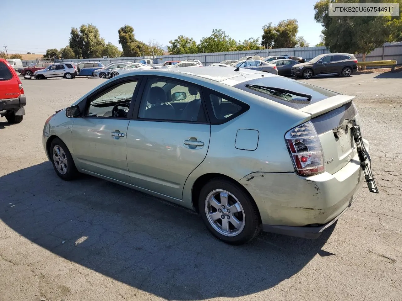 2006 Toyota Prius VIN: JTDKB20U667544911 Lot: 73162264