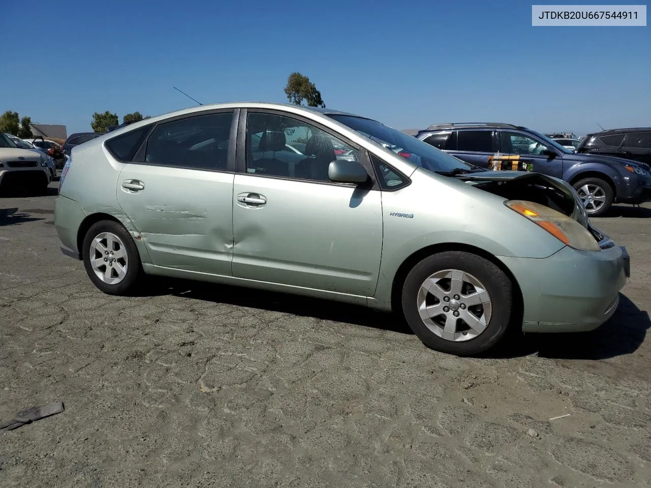 2006 Toyota Prius VIN: JTDKB20U667544911 Lot: 73162264