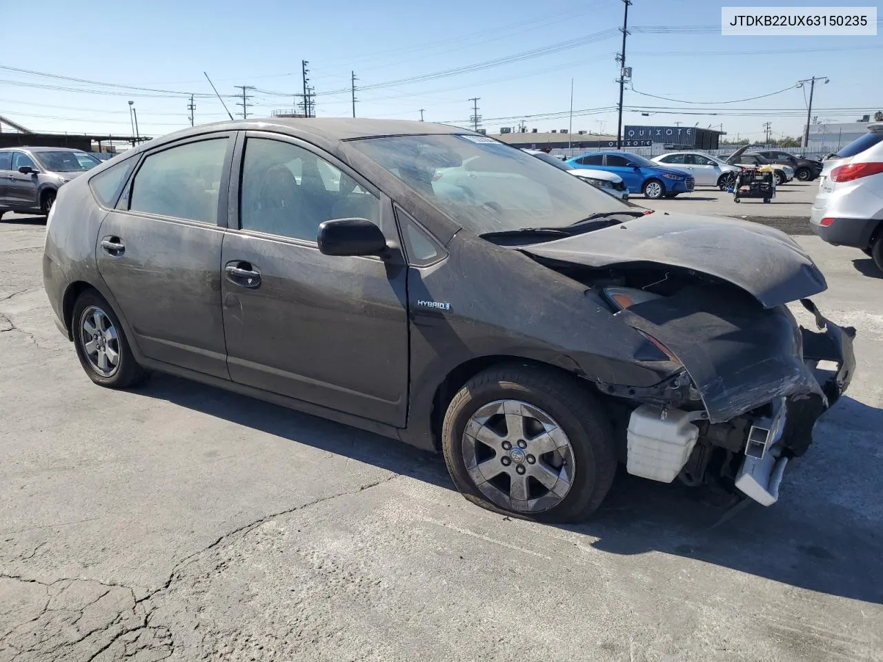 2006 Toyota Prius VIN: JTDKB22UX63150235 Lot: 73225294