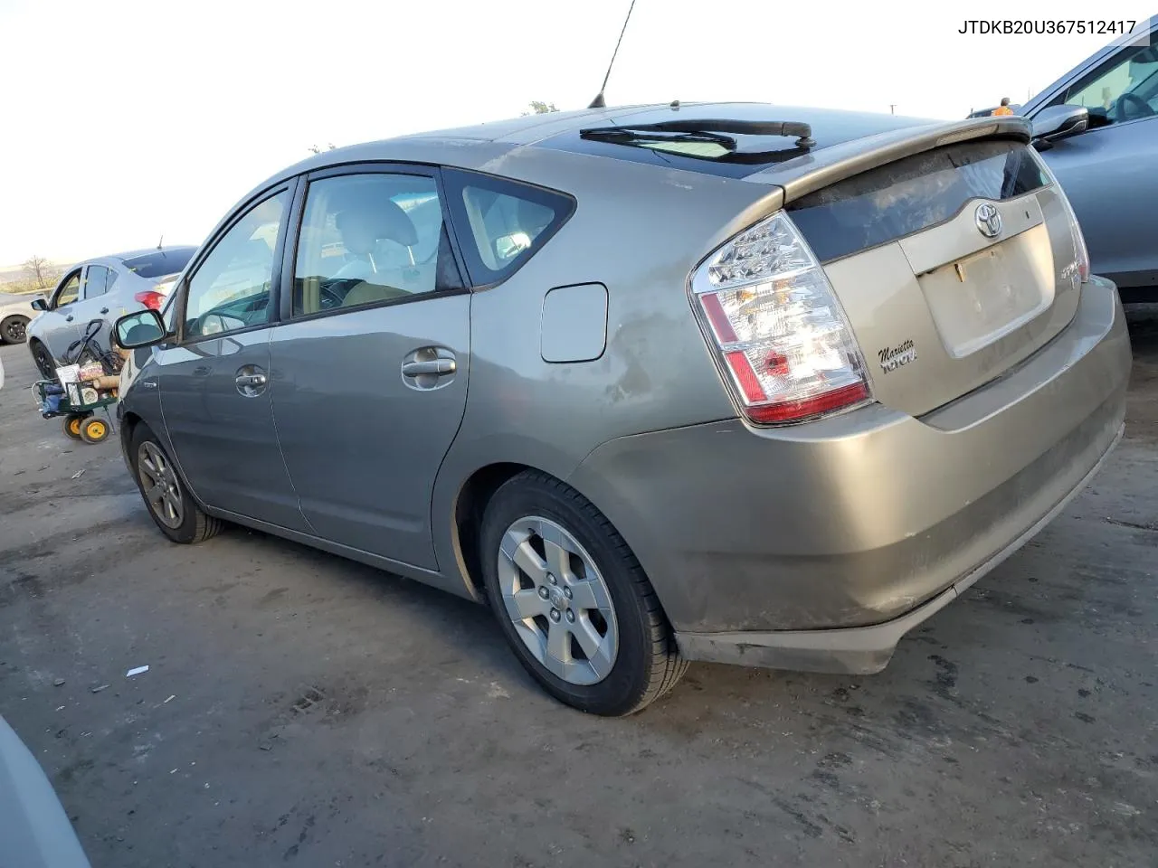 2006 Toyota Prius VIN: JTDKB20U367512417 Lot: 73424774