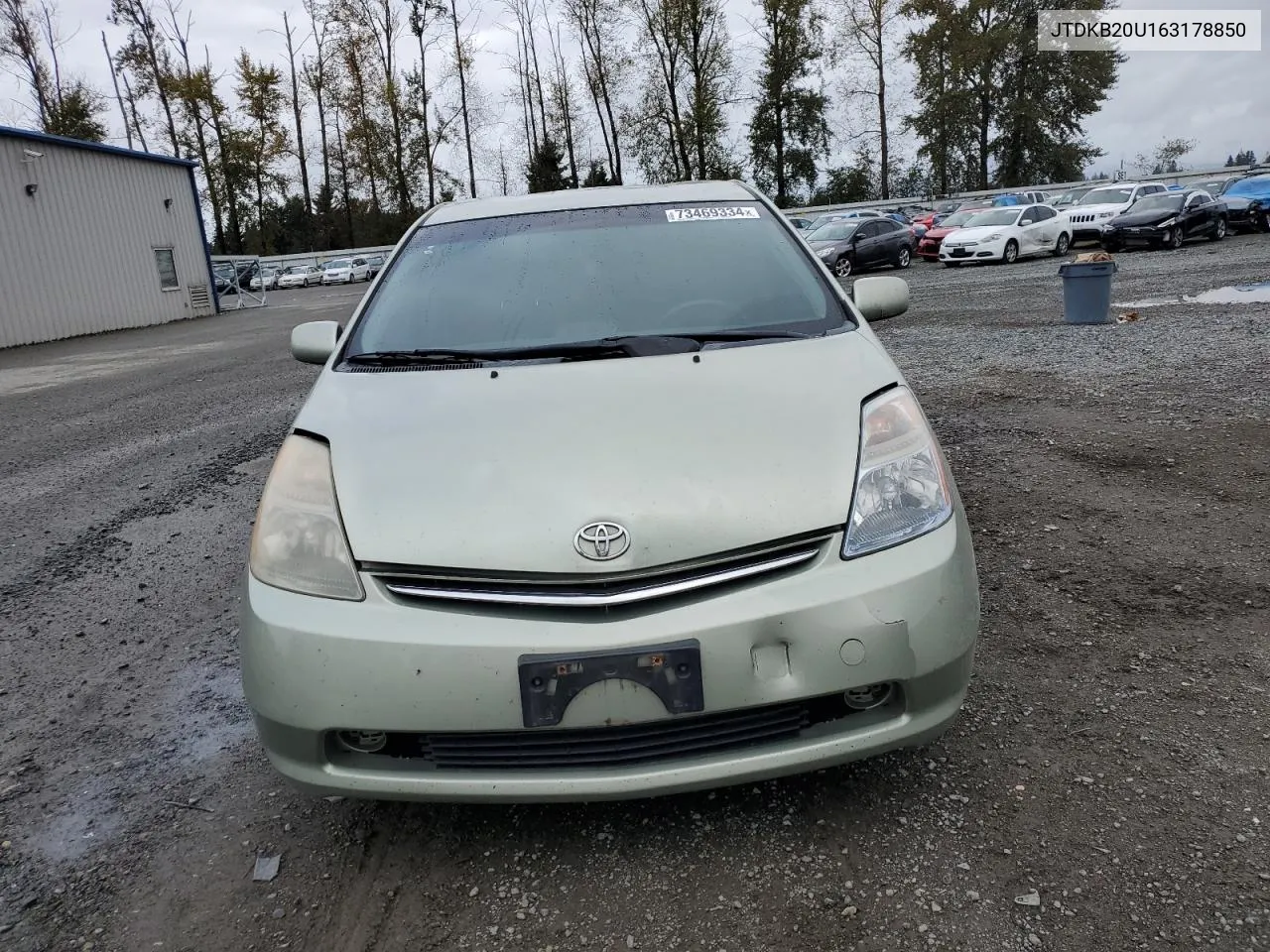 2006 Toyota Prius VIN: JTDKB20U163178850 Lot: 73469334