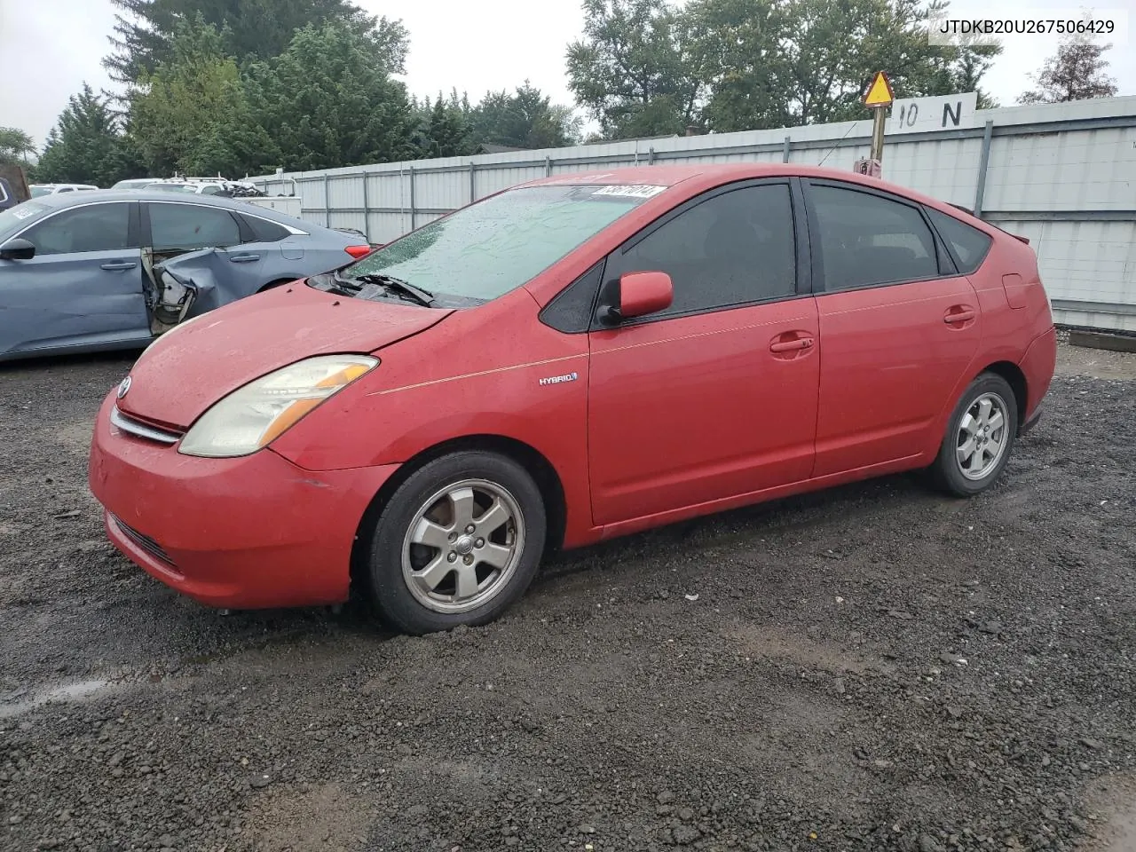 2006 Toyota Prius VIN: JTDKB20U267506429 Lot: 73671014