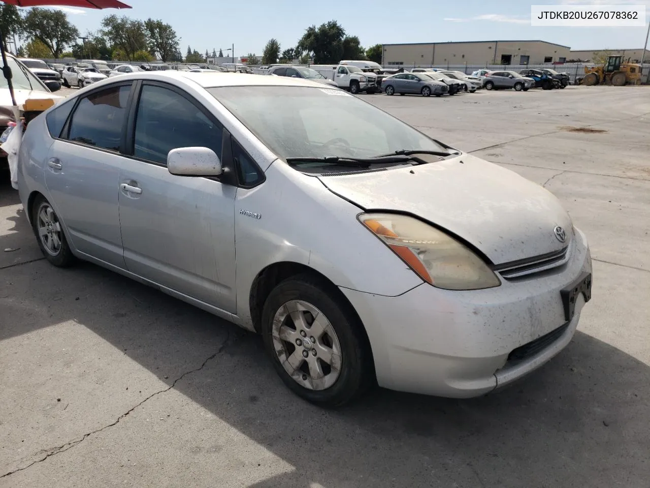 2006 Toyota Prius VIN: JTDKB20U267078362 Lot: 73725254