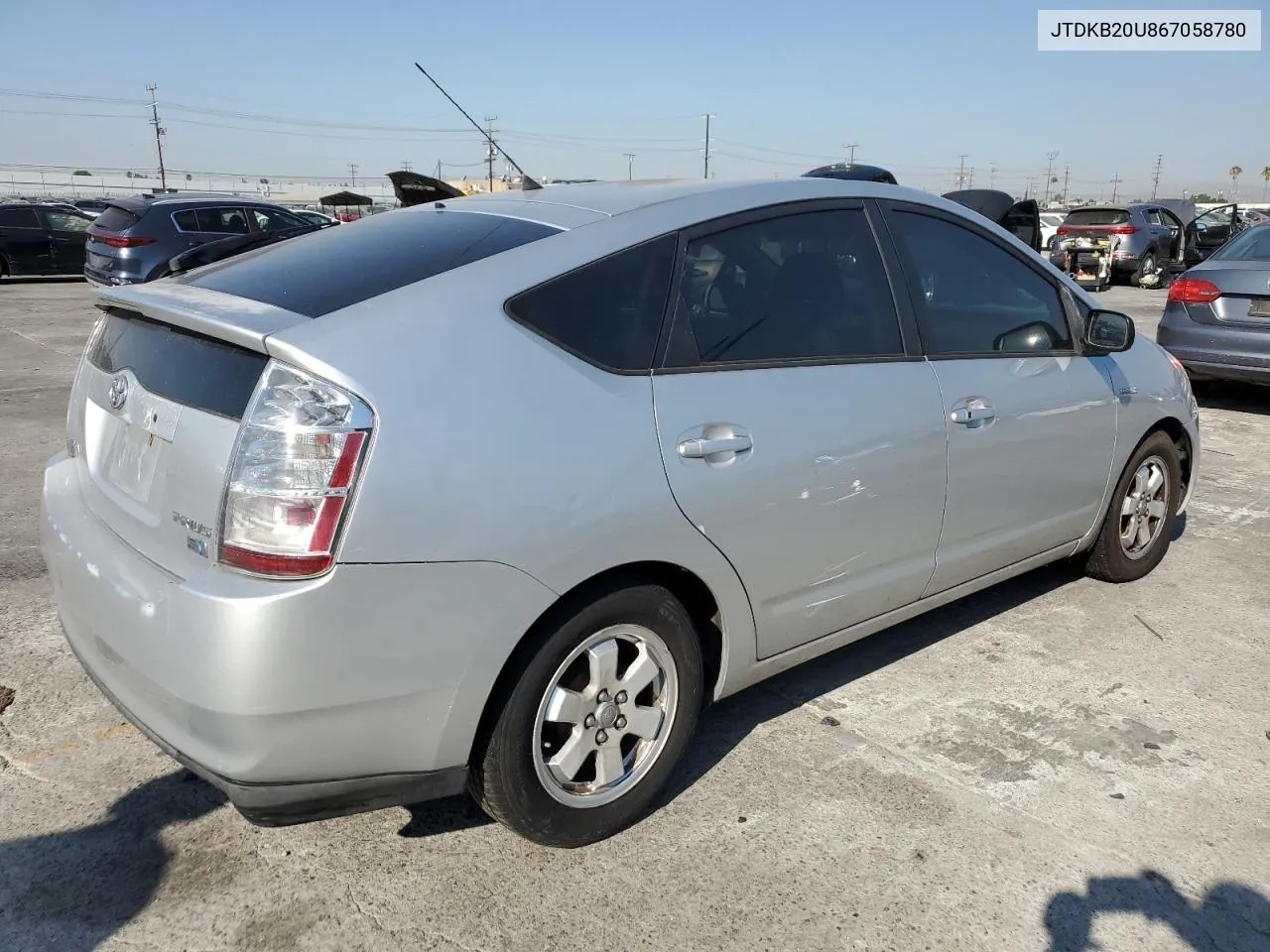 2006 Toyota Prius VIN: JTDKB20U867058780 Lot: 73791064