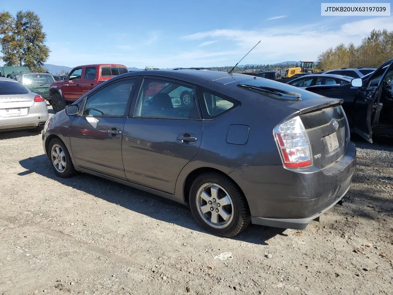 2006 Toyota Prius VIN: JTDKB20UX63197039 Lot: 73812974