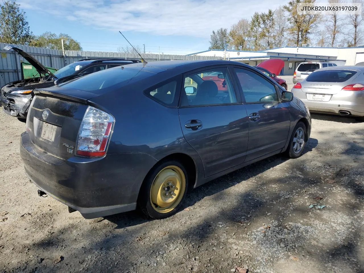 2006 Toyota Prius VIN: JTDKB20UX63197039 Lot: 73812974