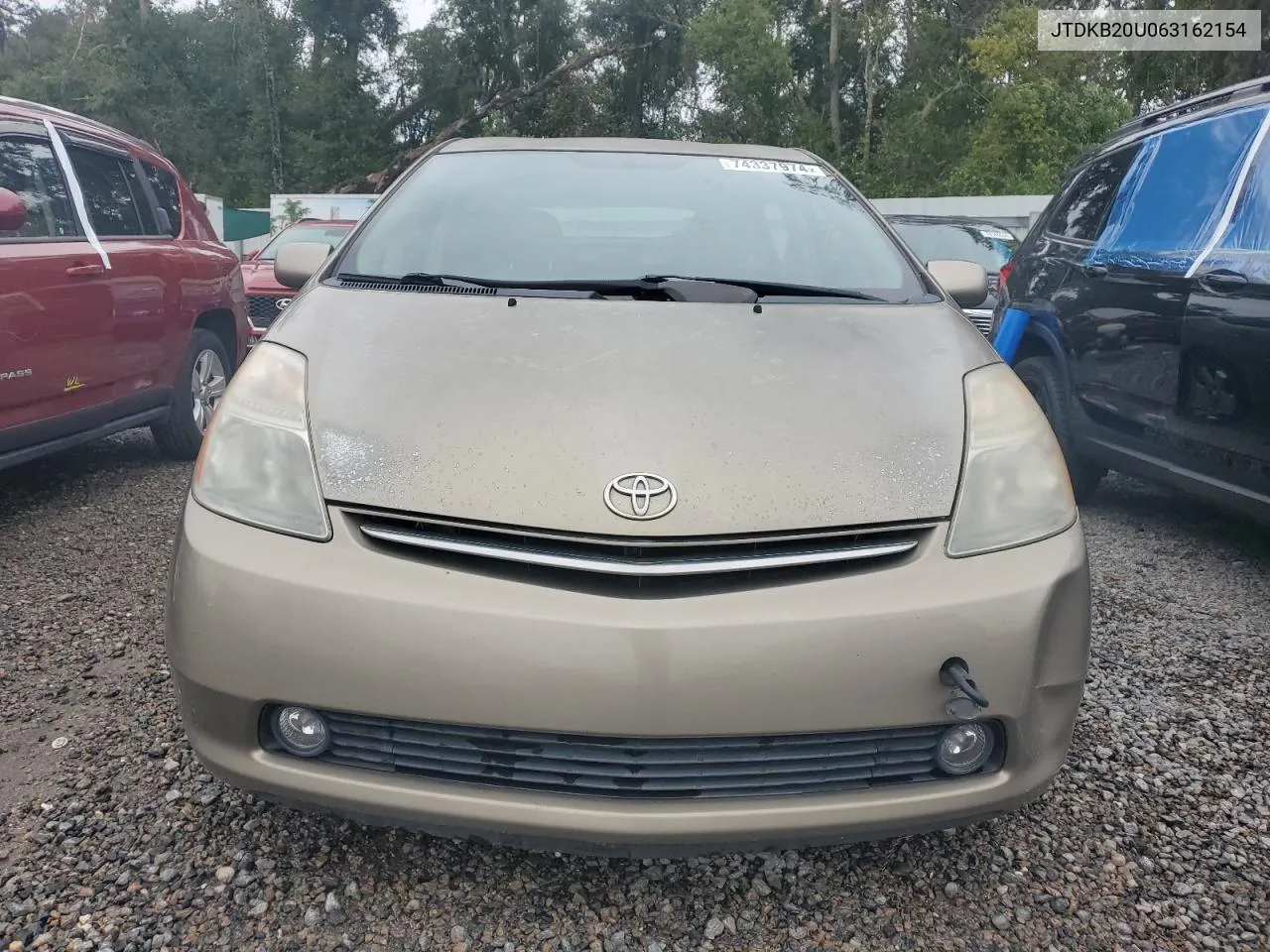 2006 Toyota Prius VIN: JTDKB20U063162154 Lot: 74337974