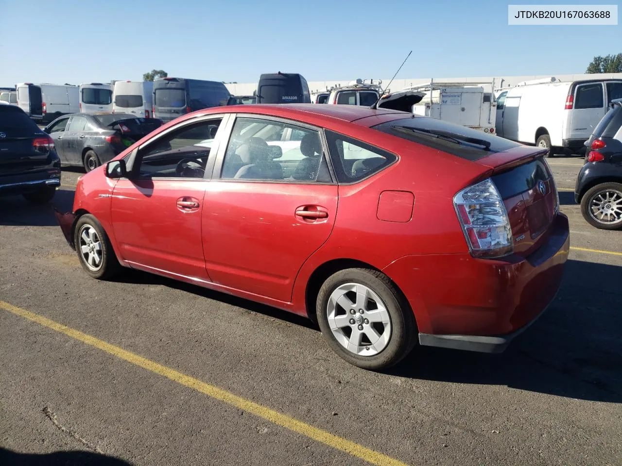 2006 Toyota Prius VIN: JTDKB20U167063688 Lot: 74394744