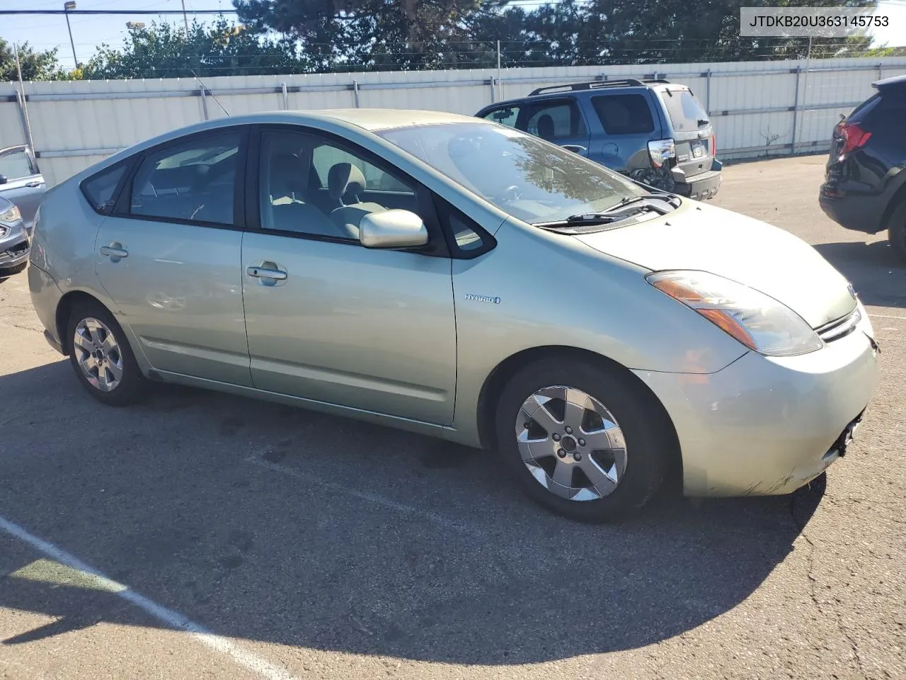 2006 Toyota Prius VIN: JTDKB20U363145753 Lot: 74754854