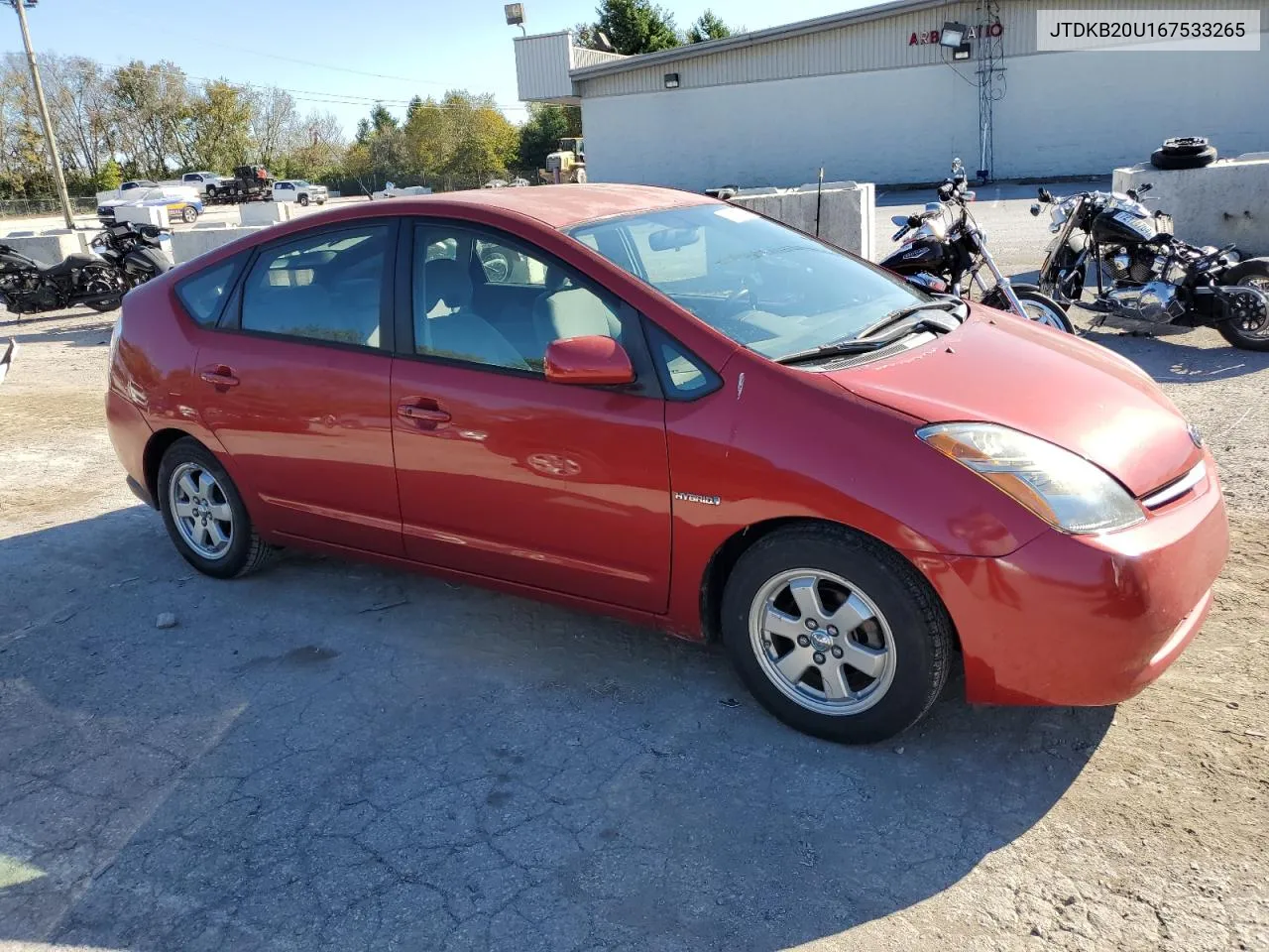 2006 Toyota Prius VIN: JTDKB20U167533265 Lot: 75684974