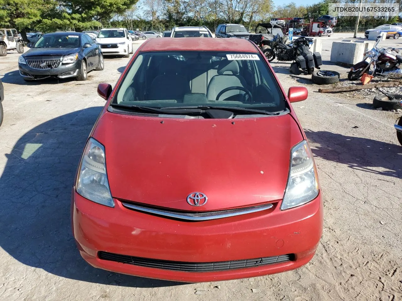 2006 Toyota Prius VIN: JTDKB20U167533265 Lot: 75684974