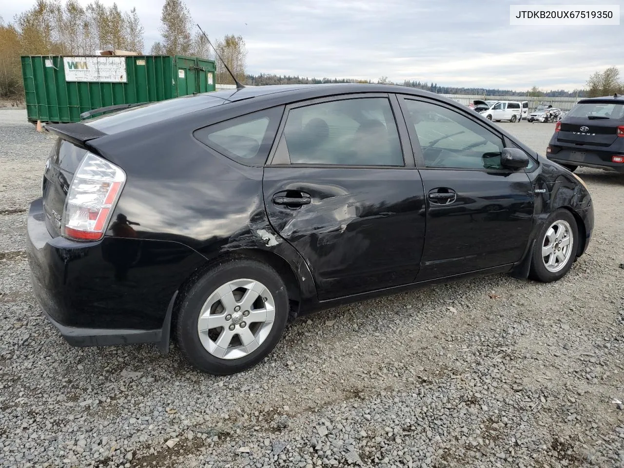 2006 Toyota Prius VIN: JTDKB20UX67519350 Lot: 76051134